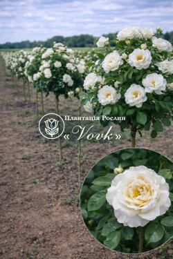 Саджанці троянди Гірлянд де Амур на штамбі