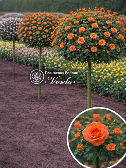 Саженцы розы Алегрия на штамбе