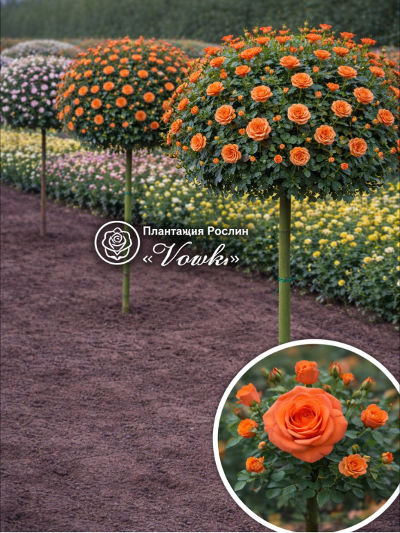 Саженцы розы Алегрия на штамбе