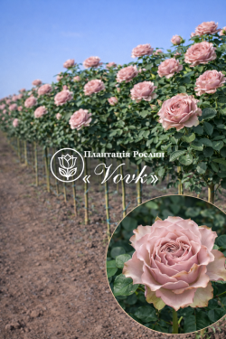 Саджанці троянди Бурбон Стріт на штамбі