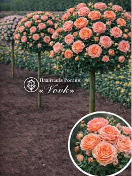 Саженцы розы Августа Луиза на штамбе