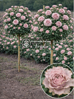 Саженцы розы Бурбон Стрит на штамбе