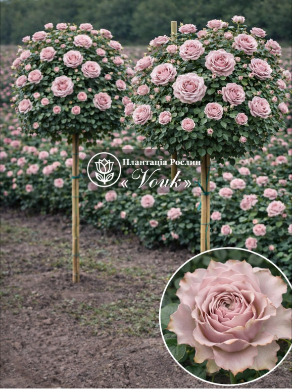 Саженцы розы Бурбон Стрит на штамбе