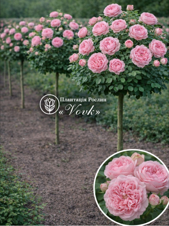 Саженцы розы София Романтика на штамбе