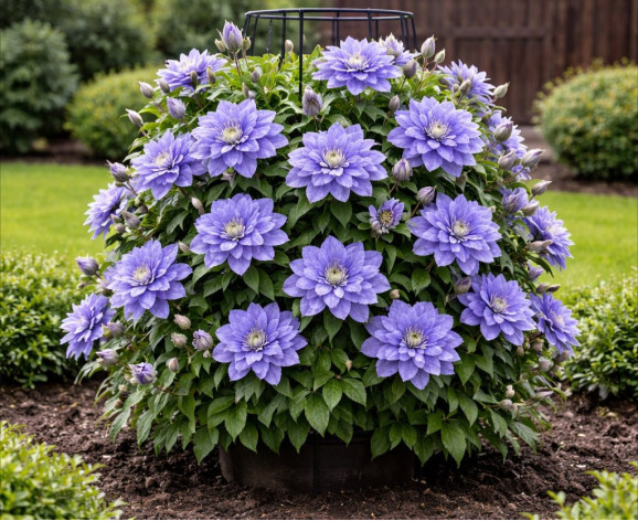 Корневища клематиса Blue Diamond