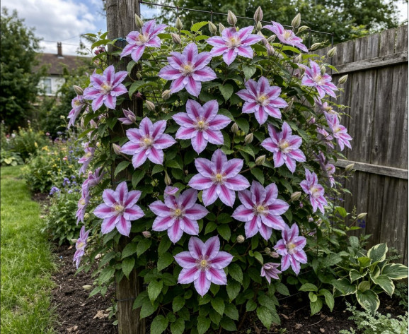 Корневища клематиса Capitaine Thuilleaux