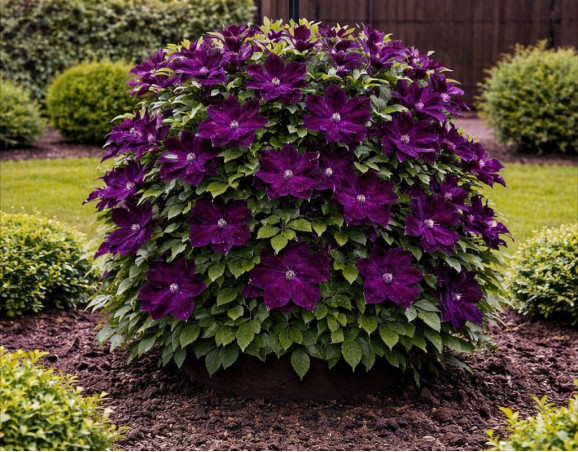 Корневища клематиса Dark Eyes