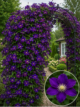 Кореневища клематису Etoile Violette
