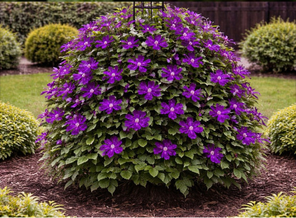 Корневища клематиса Etoile Violette