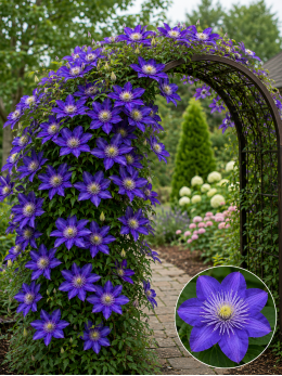 Корневища клематиса Multi Blue