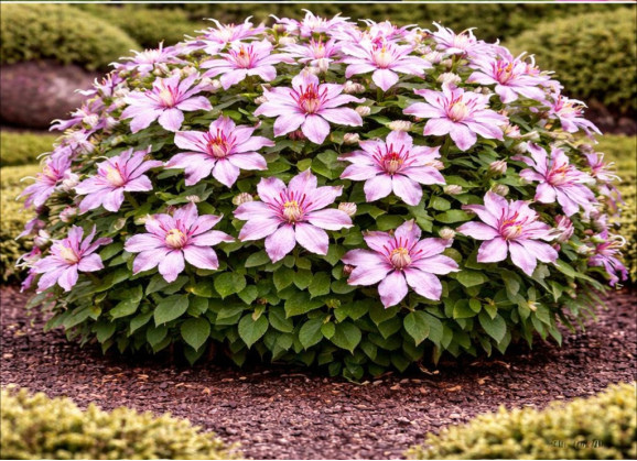 Корневища клематиса Nelly Moser