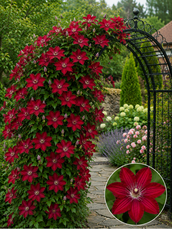 Кореневища клематису Red Passion