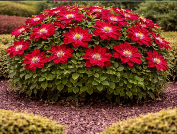 Корневища клематиса Red Star