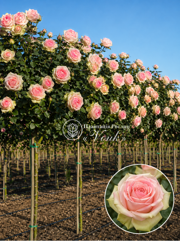 Саджанці троянди Ла Бель на штамбі