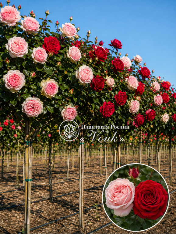 Саджанці троянди Ля Бель / Експлорер на штамбі