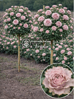 Саджанці троянди Бурбон Стріт на штамбі