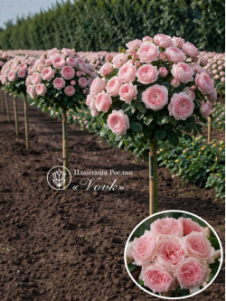 Саджанці троянди Принцеса Хітомі на штамбі