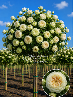 Саджанці троянди Бланшетт на штамбі